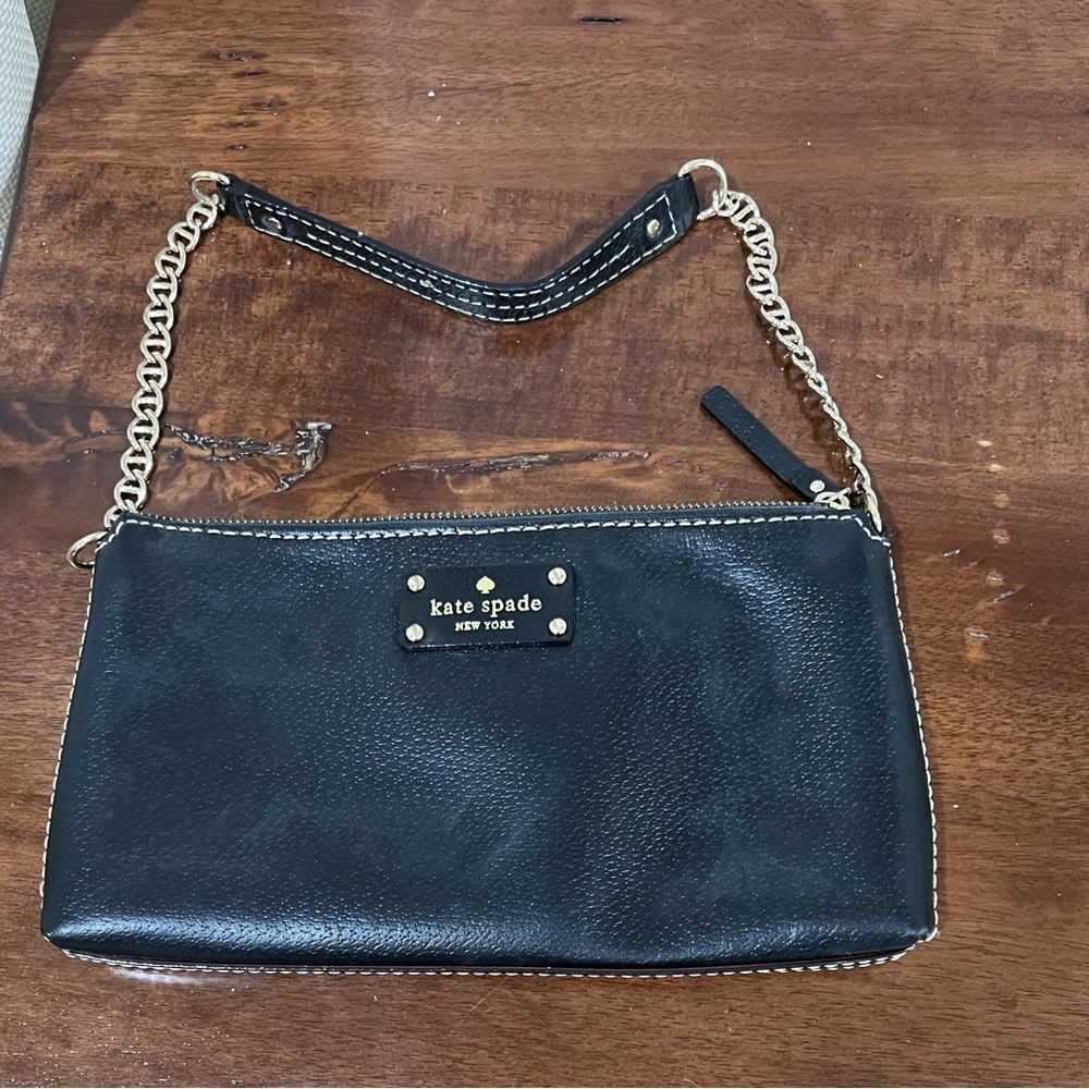 Kate spade black clutch purse